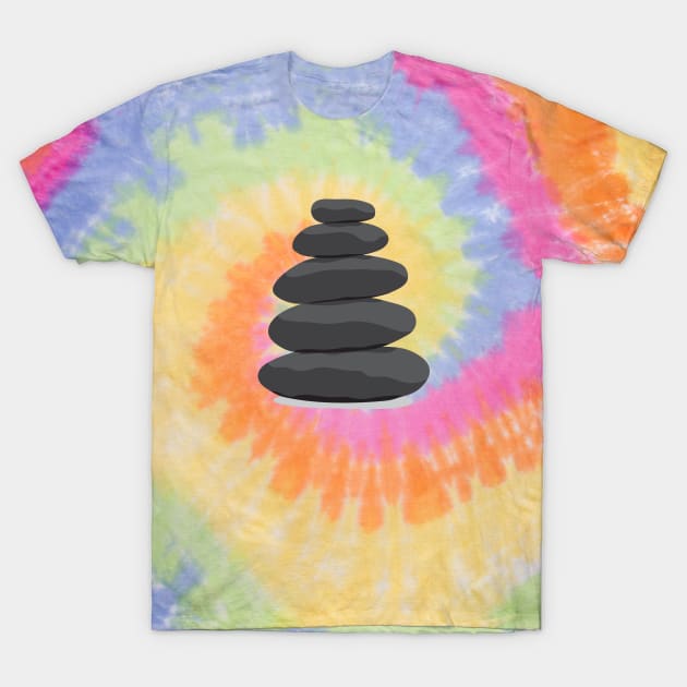 Zen cairn stones T-Shirt by Amusing Aart.